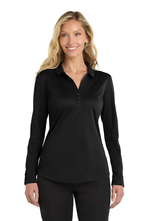 Port Authority L540LS Women's Silk Touch   Performance Long Sleeve Polo