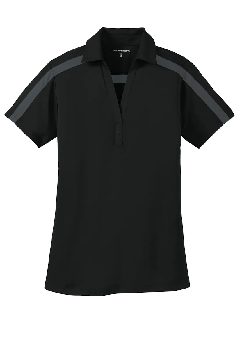 Port Authority L547 Women's Silk Touch Performance Colorblock Stripe Polo