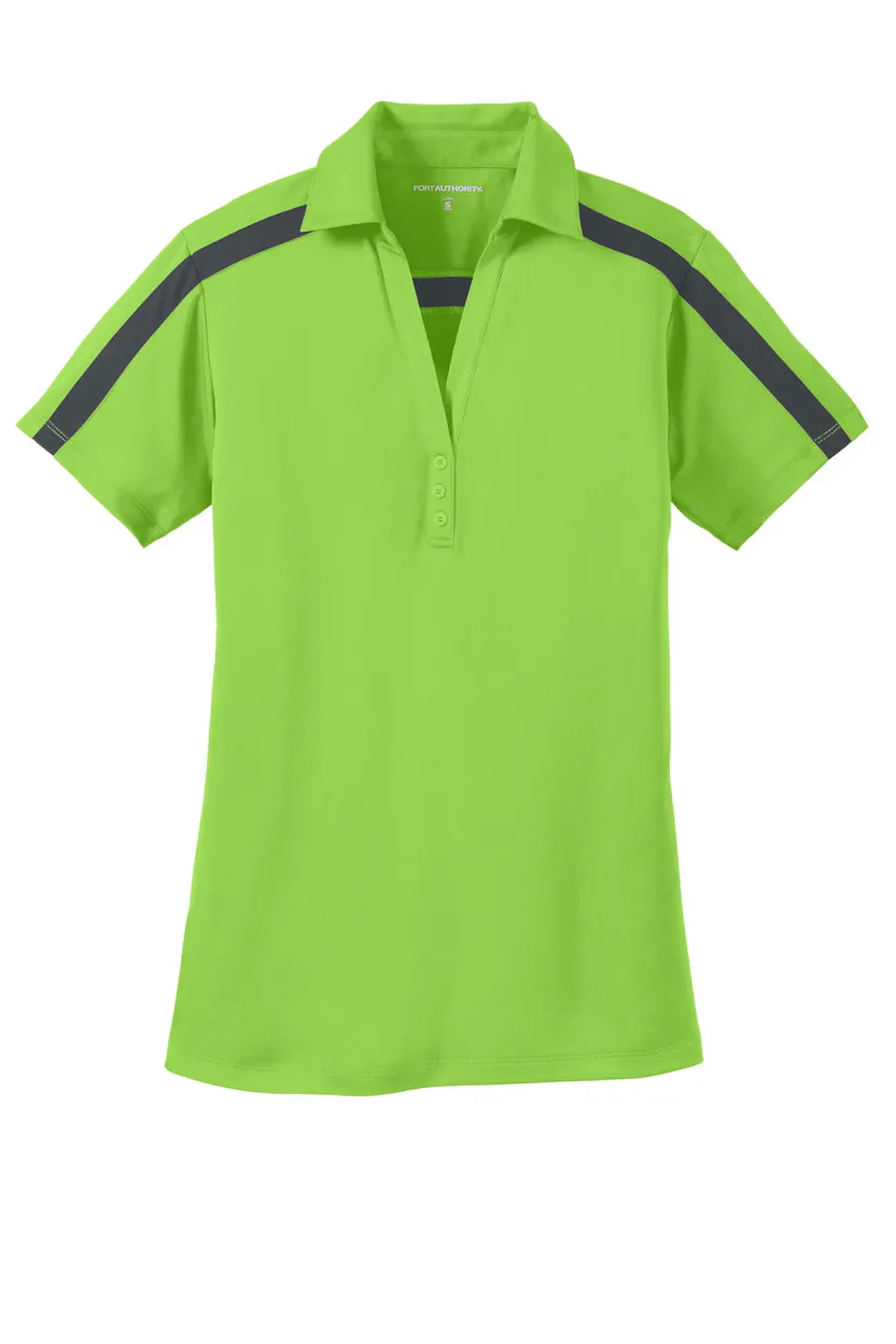Port Authority L547 Women's Silk Touch Performance Colorblock Stripe Polo