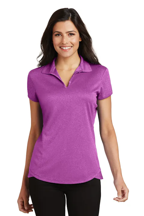 Port Authority L576 Women's Trace Heather Polo