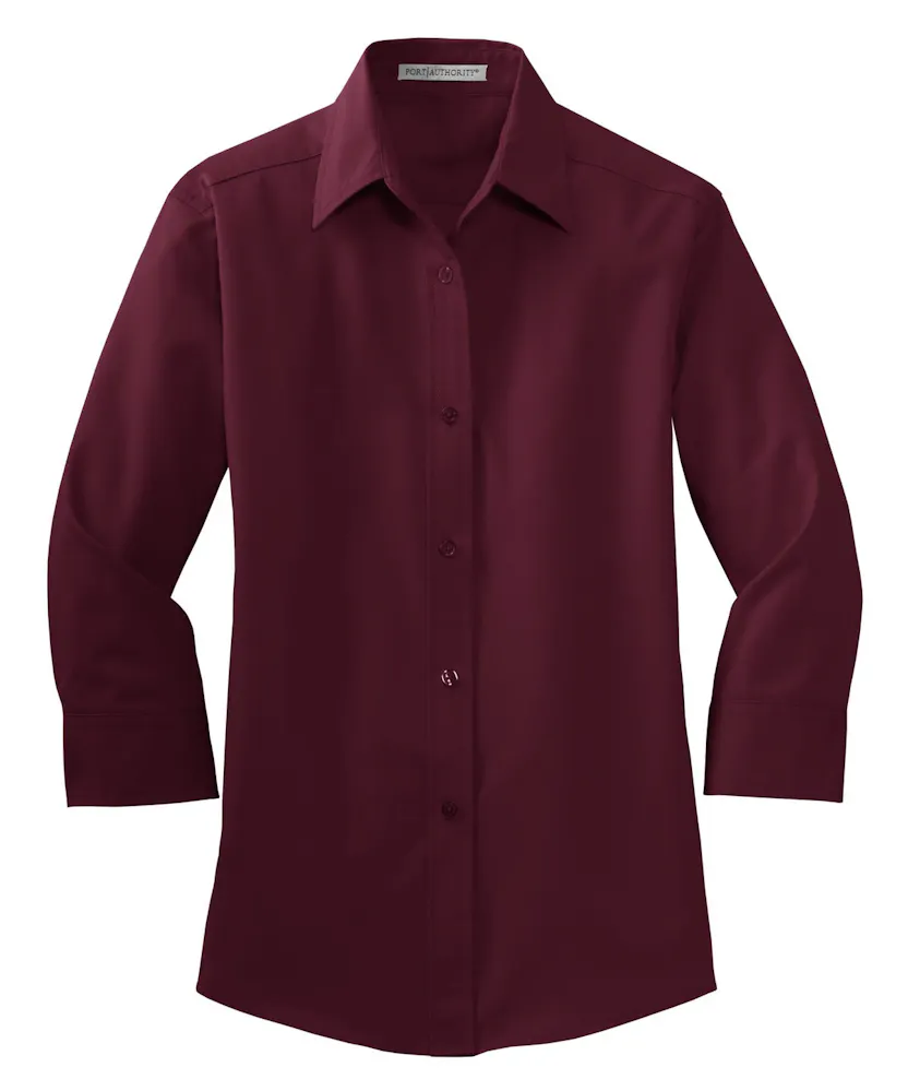 Port Authority L612 Women's 3/4-Sleeve Easy Care Shirt