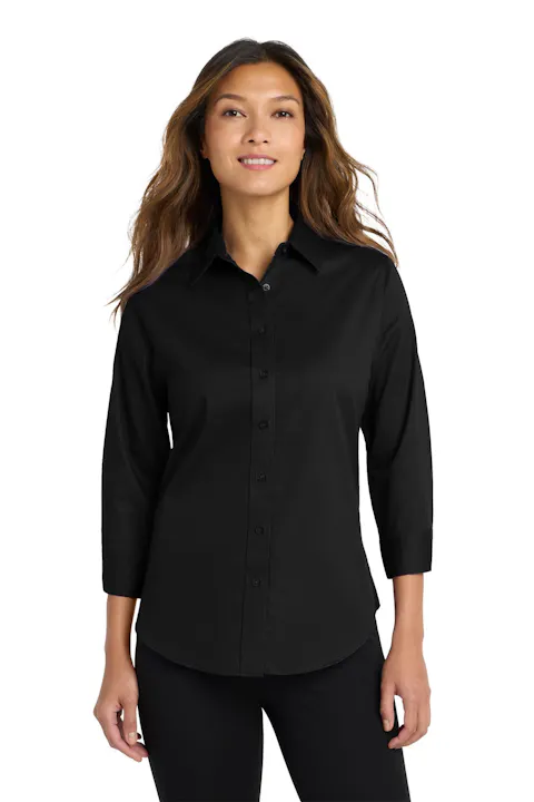 Port Authority L612 Women's 3/4-Sleeve Easy Care Shirt
