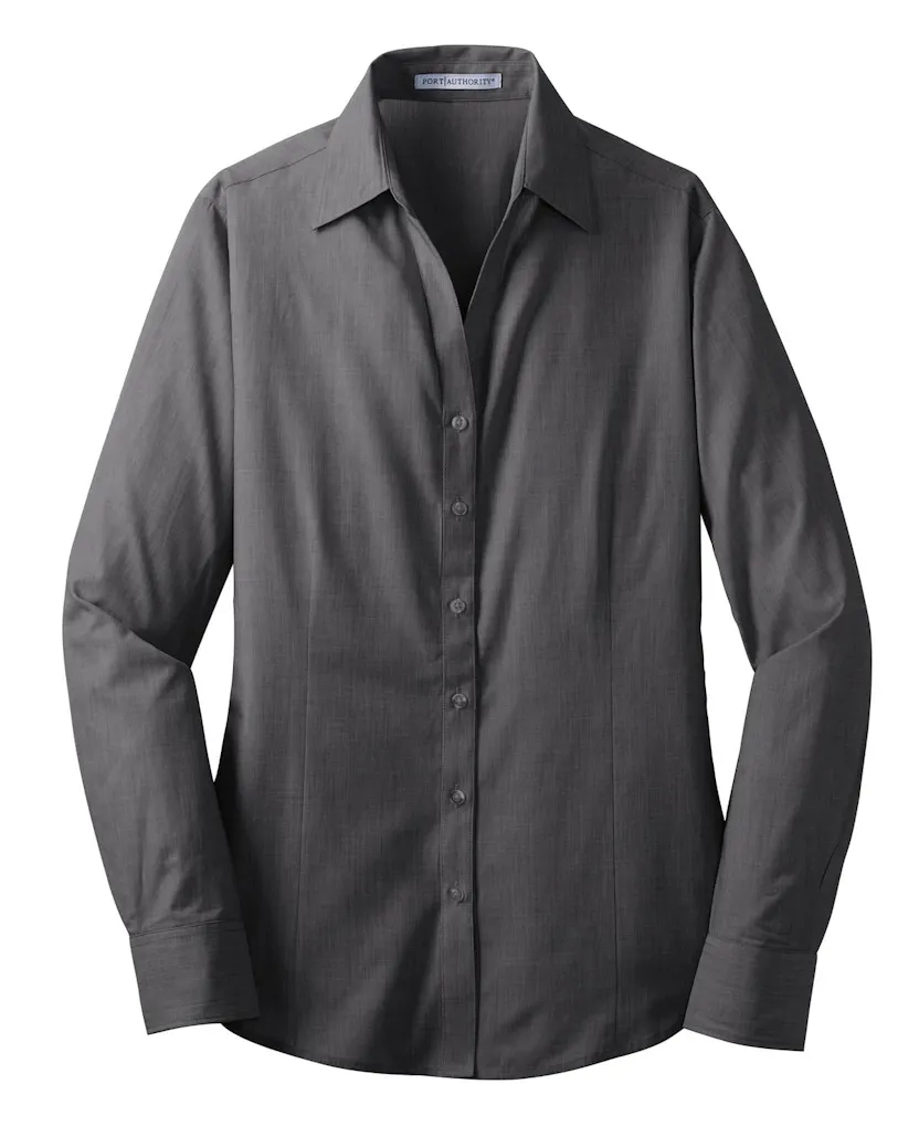Port Authority L640 Women's Crosshatch Easy Care Shirt