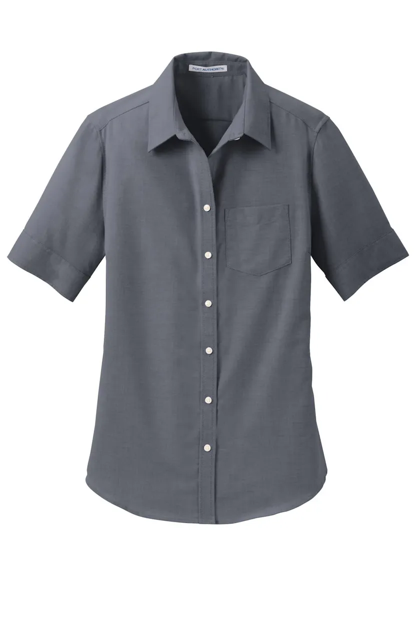 Port Authority L659 Women's Short Sleeve SuperPro Oxford Shirt