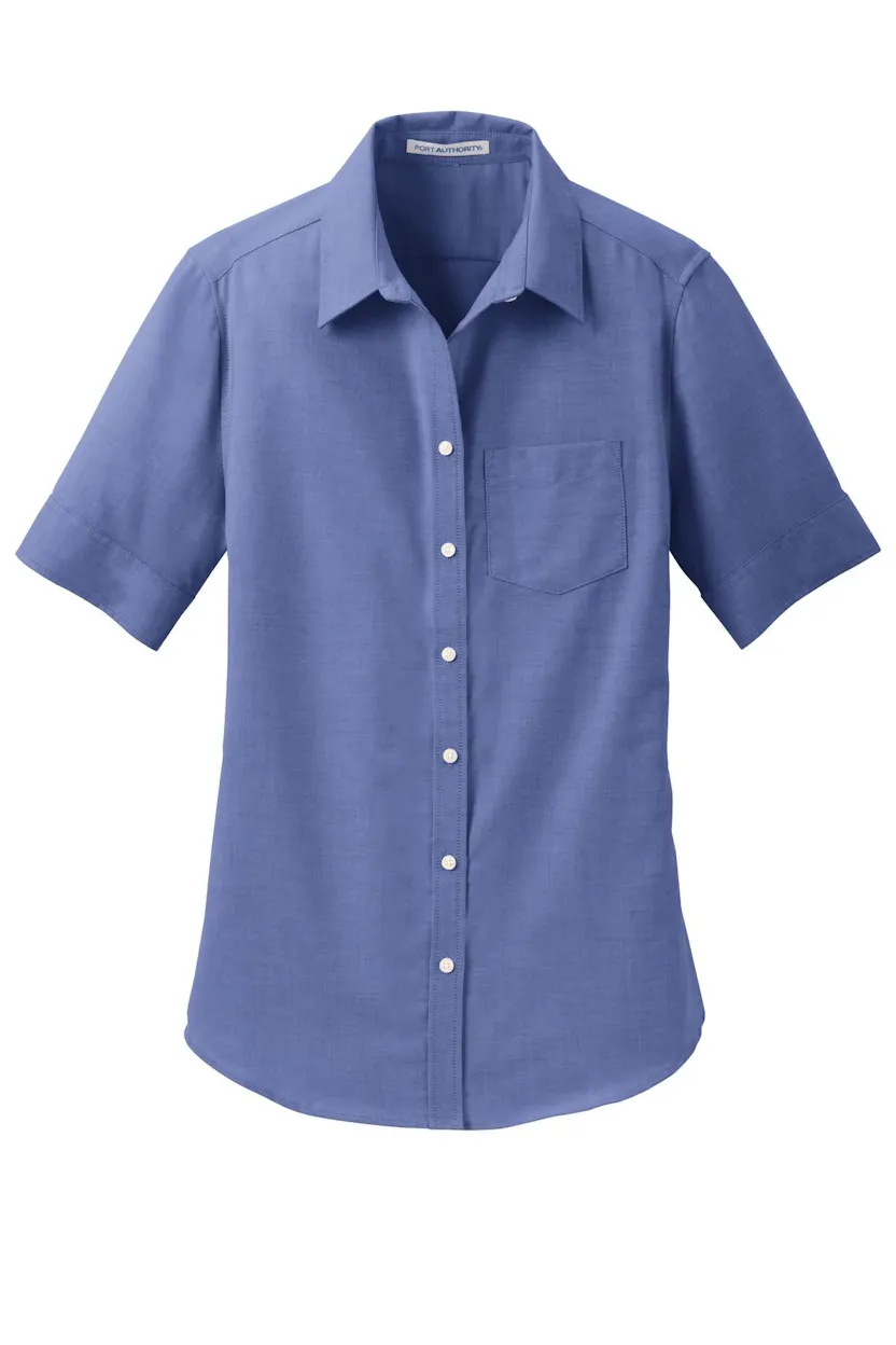 Port Authority L659 Women's Short Sleeve SuperPro Oxford Shirt