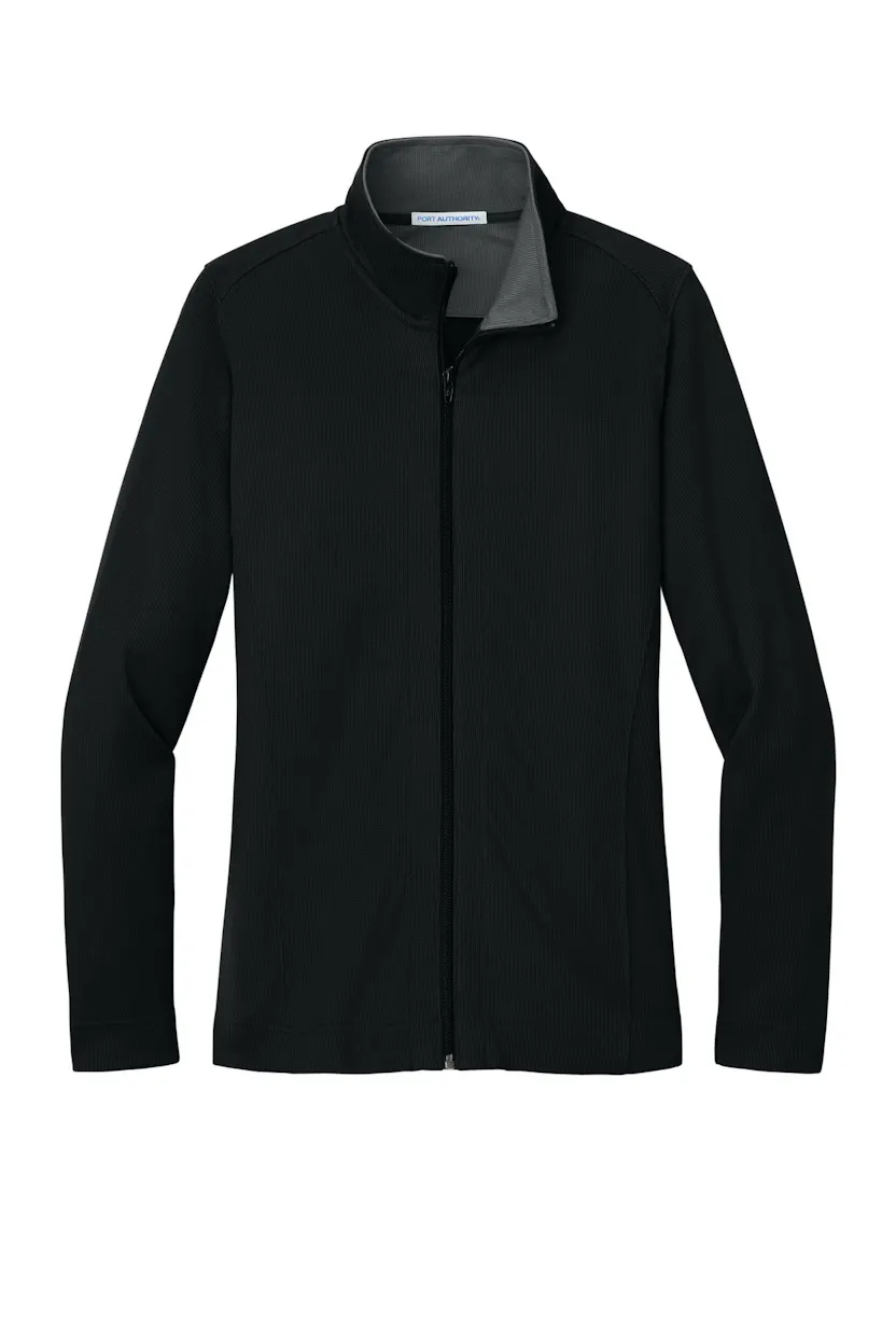 Port Authority L805 Women's Vertical Texture Full-Zip Jacket