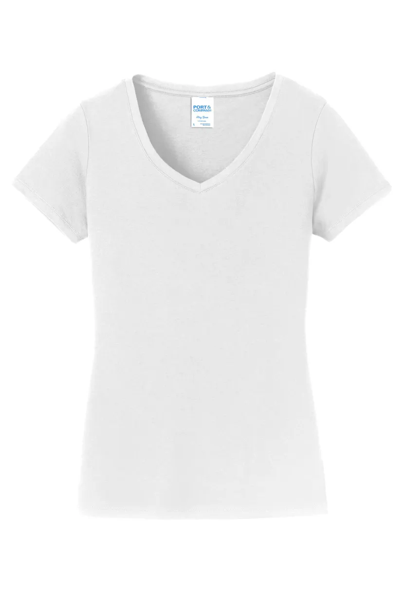 Port & Co LPC450V Women's Fan Favorite V-Neck Tee