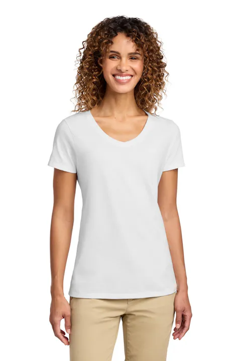 Port & Co LPC450V Women's Fan Favorite V-Neck Tee