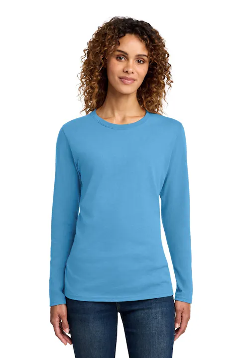 Port & Co LPC54LS Women's Long Sleeve Core Cotton Tee