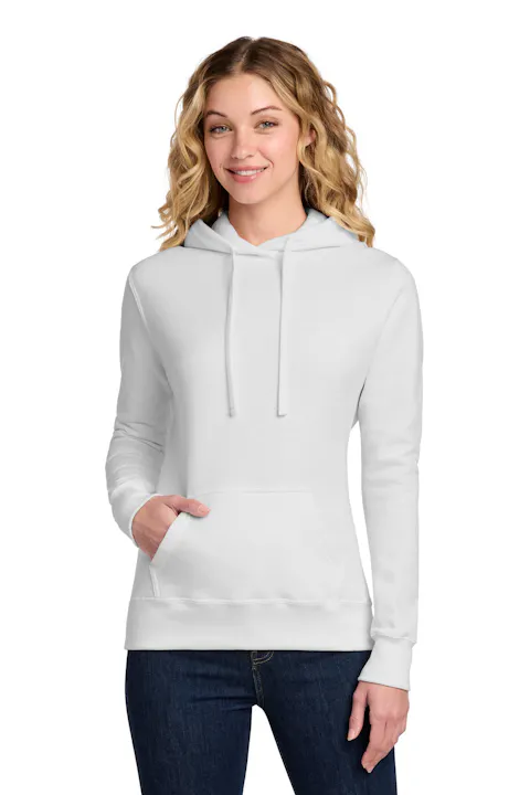 Port & Co LPC78H Women's Core Fleece Pullover Hooded Sweatshirt