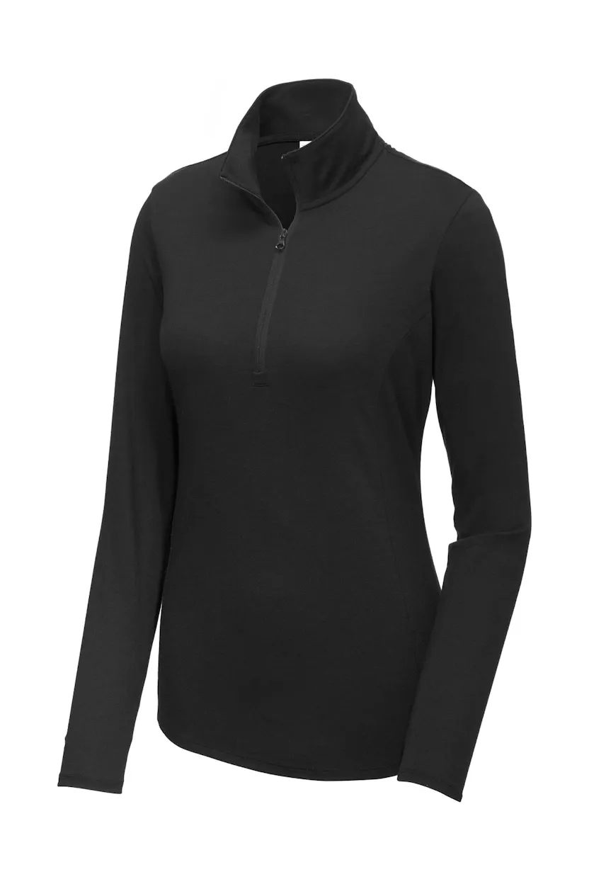 Sport-Tek LST407 Women's PosiCharge  Tri-Blend Wicking 1/4-Zip Pullover