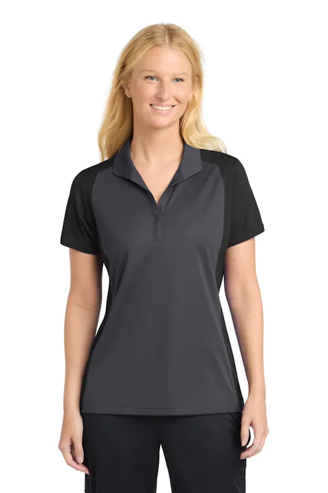 Sport-Tek LST652 Women's Colorblock Micropique Sport-Wick Polo