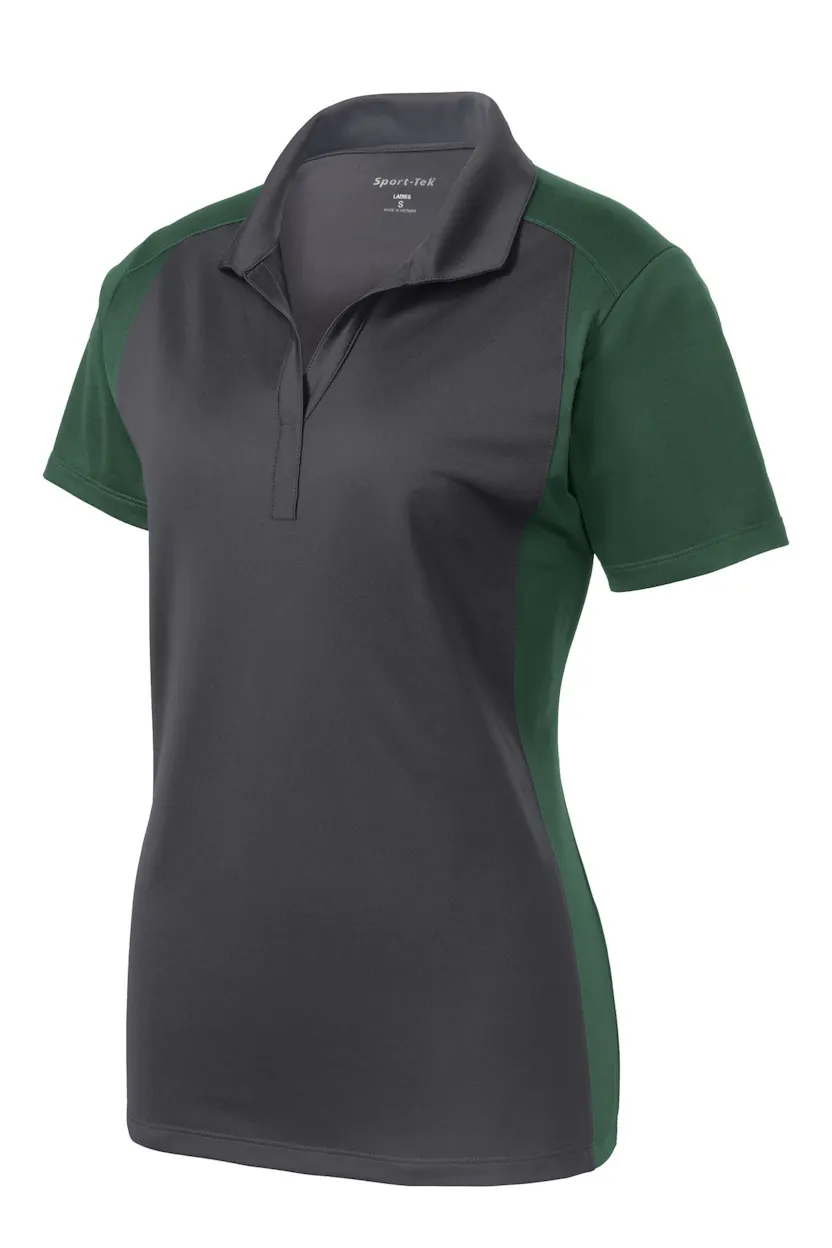 Sport-Tek LST652 Women's Colorblock Micropique Sport-Wick Polo