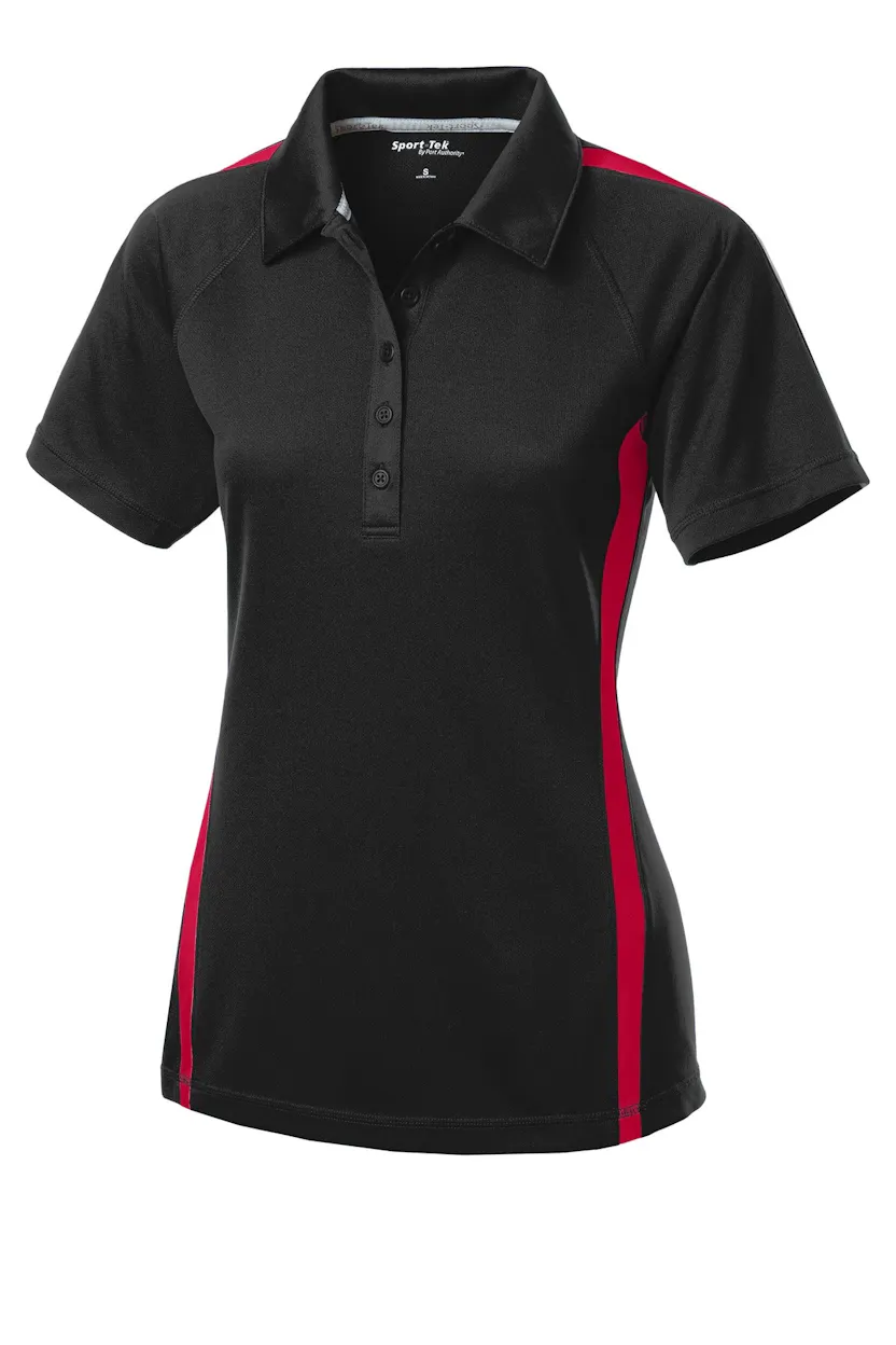 Sport-Tek LST685 Women's PosiCharge Micro-Mesh Colorblock Polo