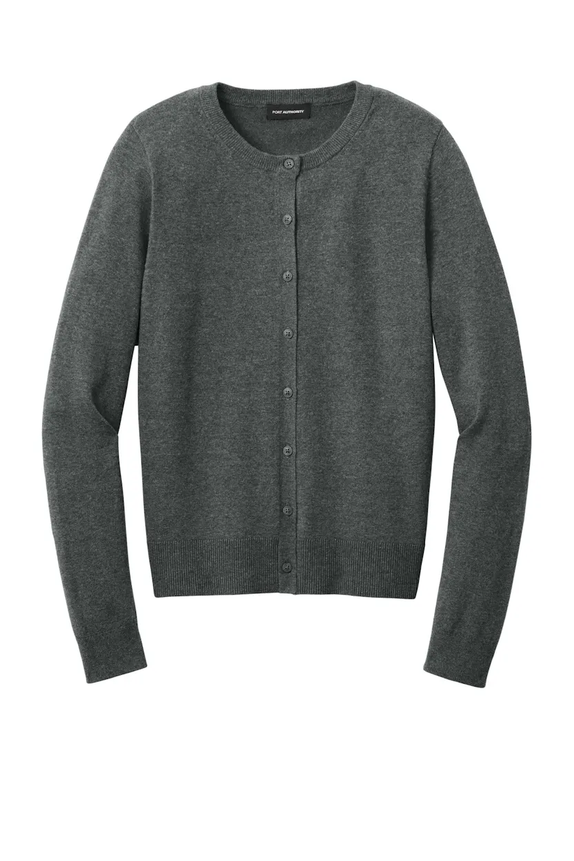 Port Authority LSW2870 Women's Easy Care Crewneck Cardigan Sweater