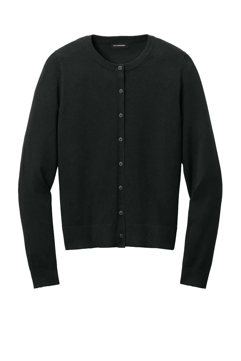 Port Authority LSW2870 Women's Easy Care Crewneck Cardigan Sweater