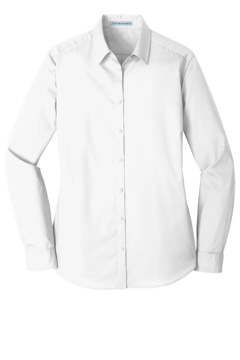 Port Authority LW100 Women's Long Sleeve Carefree Poplin Shirt