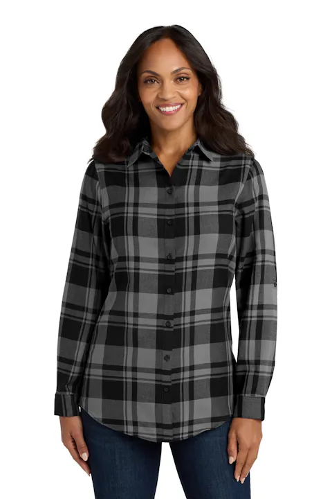 Port Authority LW668 Women's Plaid Flannel Tunic