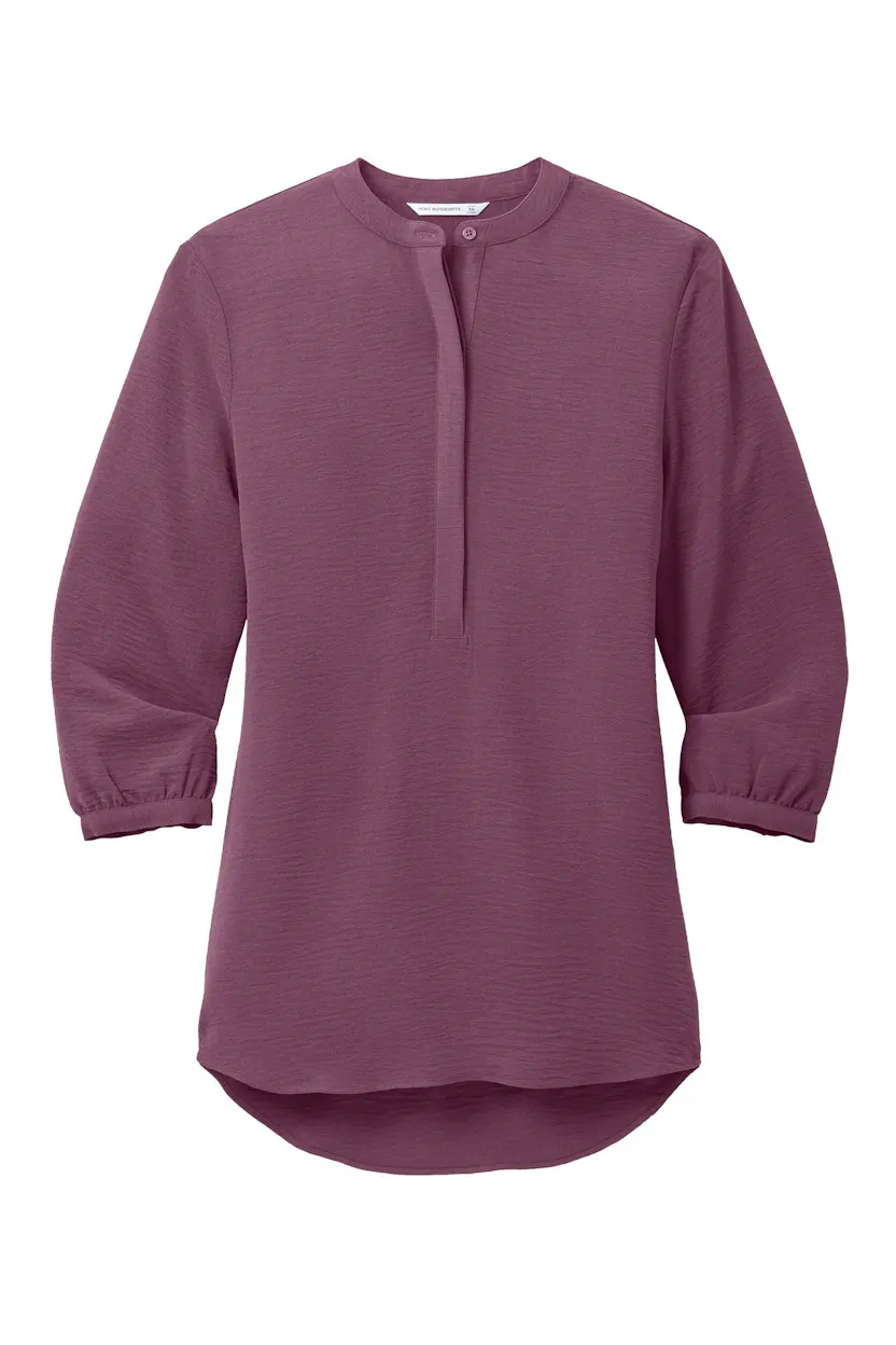 Port Authority LW713 Women's 3/4-Sleeve Textured Crepe Tunic