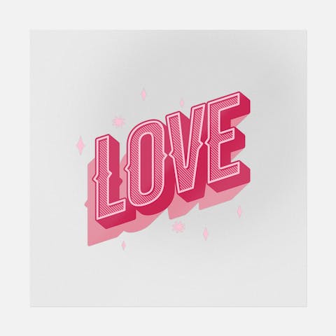 Love Lettering - Valentine's Day Ready-to-Press DTF Transfer