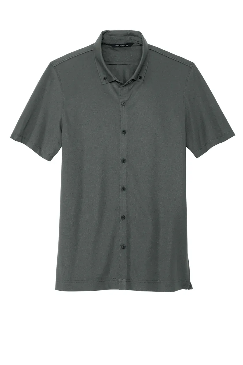 Mercer+Mettle MM1006 Stretch Pique Full-Button Polo