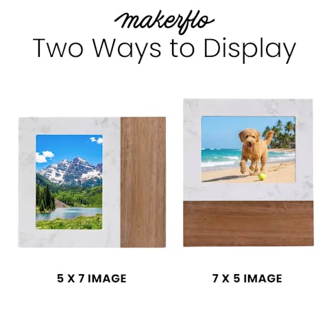 Marble Picture Frame 5x7"