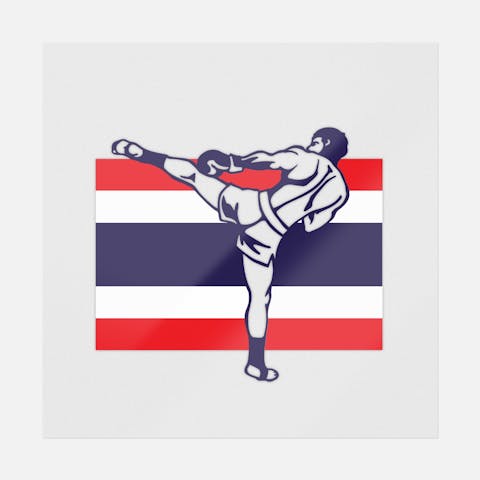 Muay Thai Kick Flag