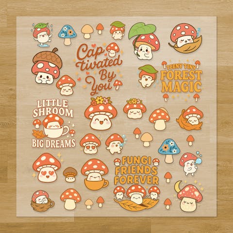 Mushrooms Pressables Pack