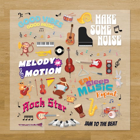 Music & Instruments Pressables Pack