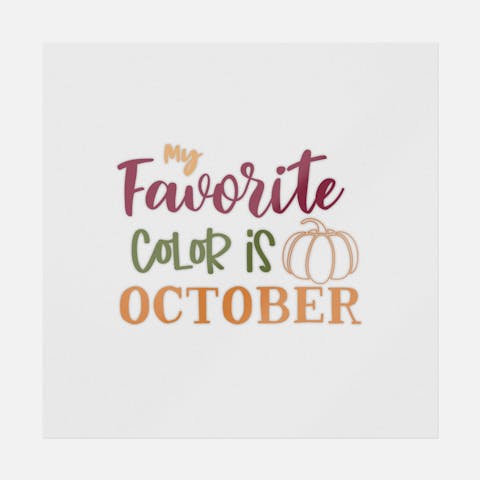 My Favorite Color Is October