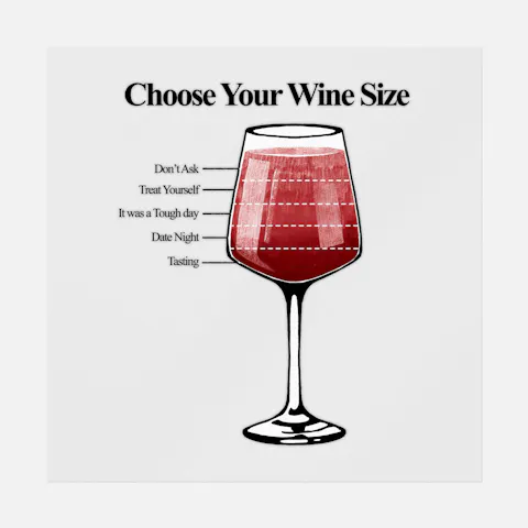 Wine Requirement Chart Ready-to-Press DTF Transfer