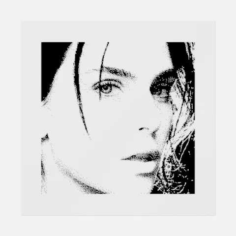 Abstract Face Halftone Ready-to-Press DTF Transfer