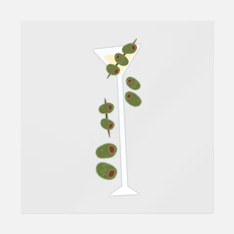 Spilled Martini Ready-to-Press DTF Transfer