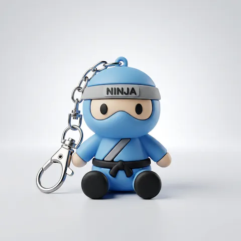 Black & Blue Belt Exclusive - Ninja Bodyguard Keychain