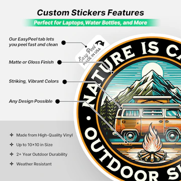 Custom Vinyl Stickers | Design Vinyl Stickers Online