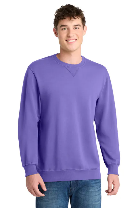 Port & Co PC098 Beach Wash Garment-Dyed Crewneck Sweatshirt