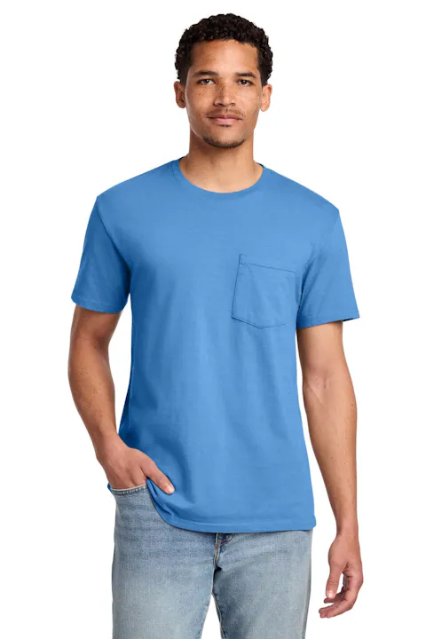Port & Co PC099P Beach Wash Garment-Dyed Pocket Tee