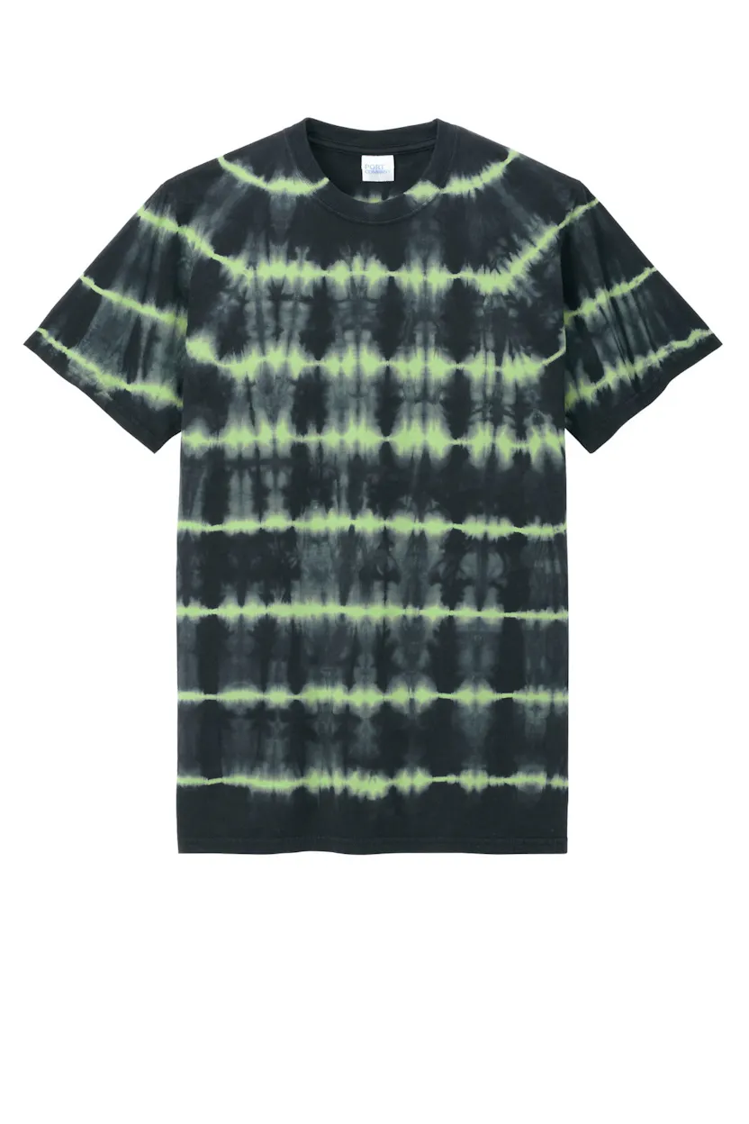 Port & Co PC142 Allover Stripe Tie-Dye Tee