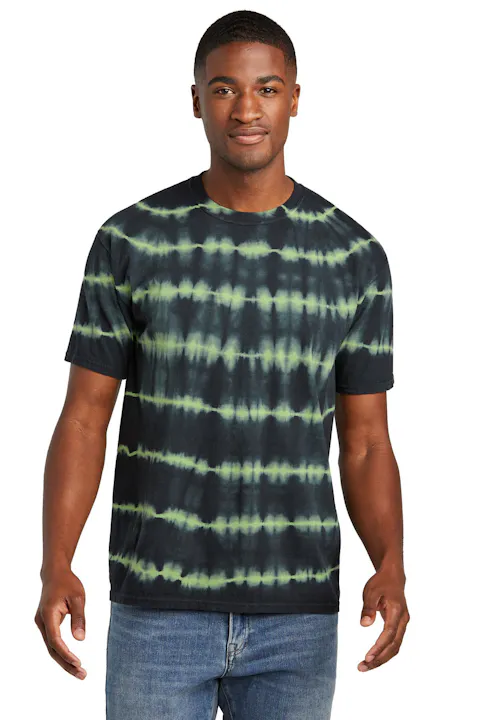 Port & Co PC142 Allover Stripe Tie-Dye Tee