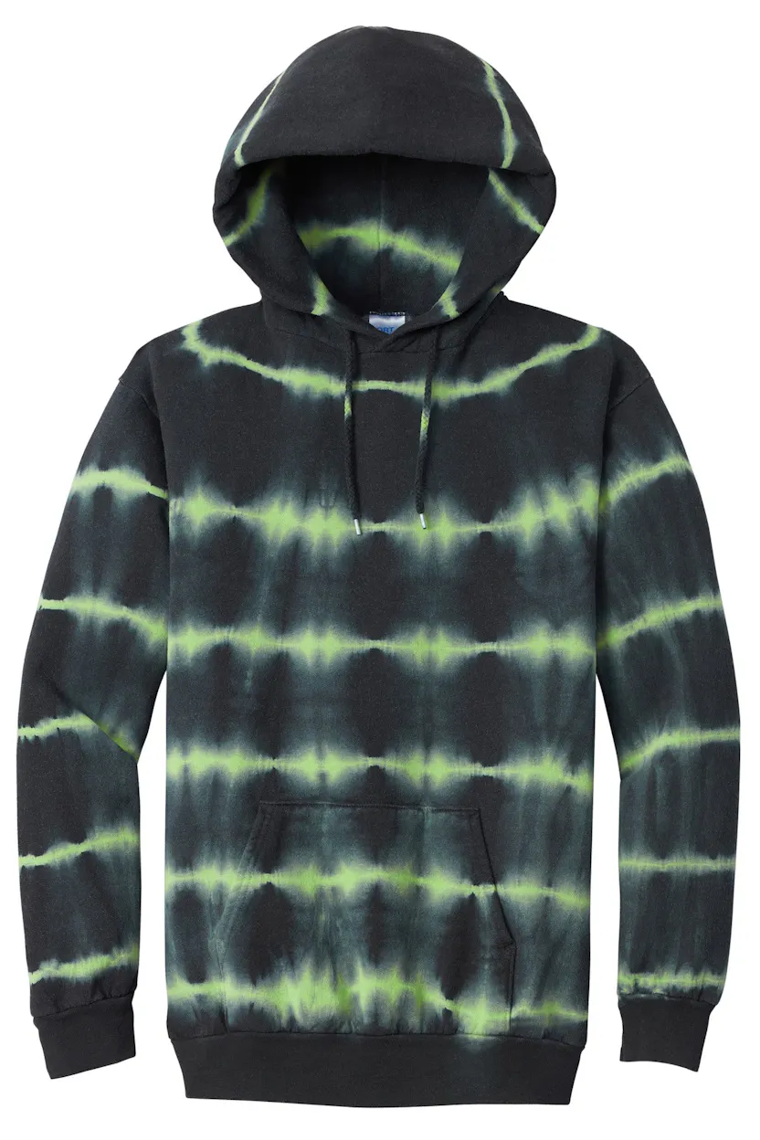 Port & Co PC143 Allover Stripe Tie-Dye Fleece