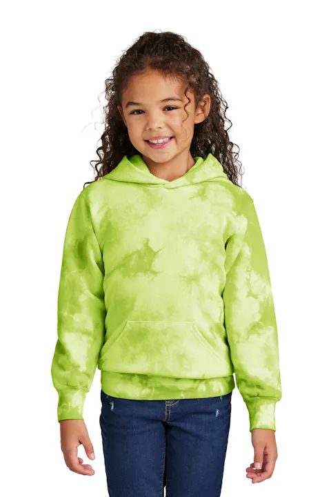 Port & Co PC144Y Youth Crystal Tie-Dye Pullover Hoodie