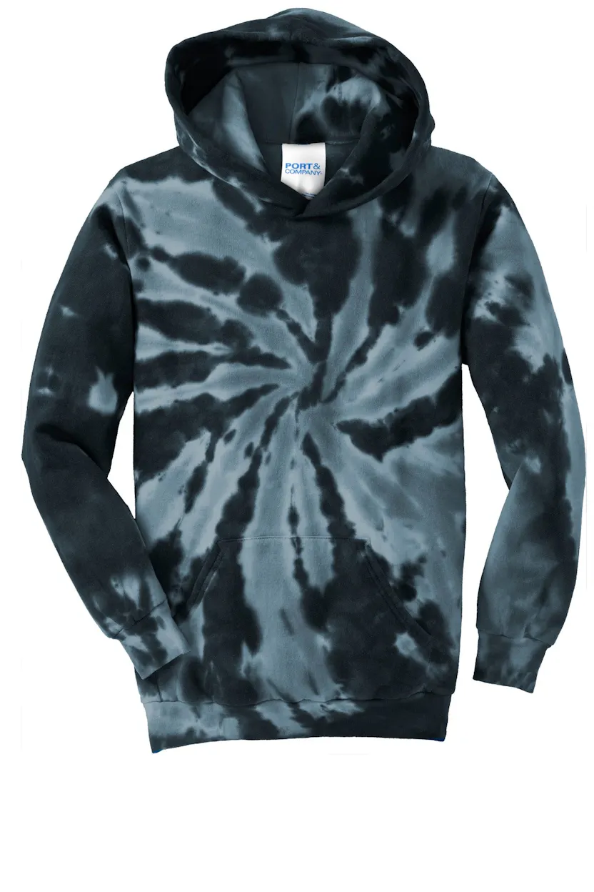 Port & Co PC146Y Youth Tie-Dye Pullover Hooded Sweatshirt