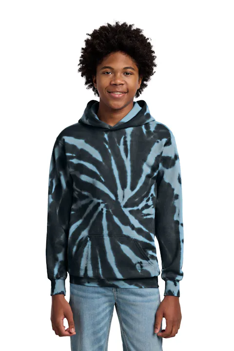 Port & Co PC146Y Youth Tie-Dye Pullover Hooded Sweatshirt