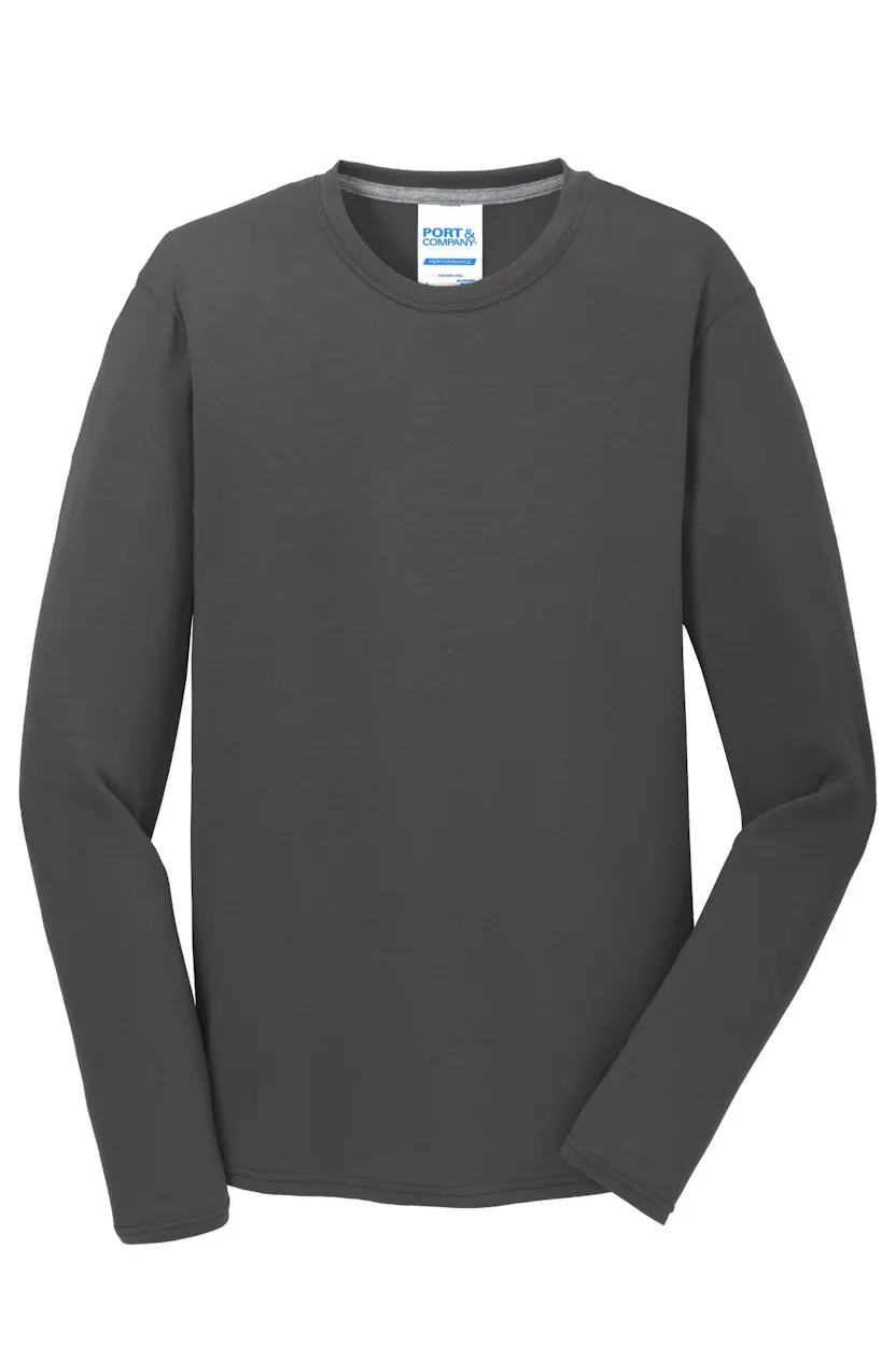 Port & Co PC381LS Long Sleeve Performance Blend Tee