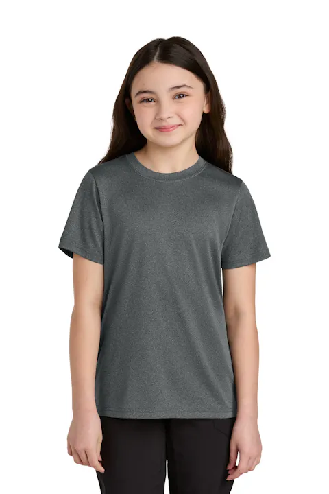 Port & Co PC390Y Youth Heather Performance Tee