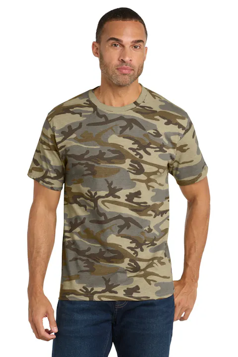 Port & Co PC54C Core Cotton Camo Tee