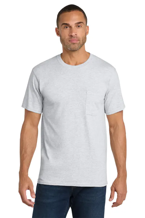 Port & Co PC54P Core Cotton Pocket Tee