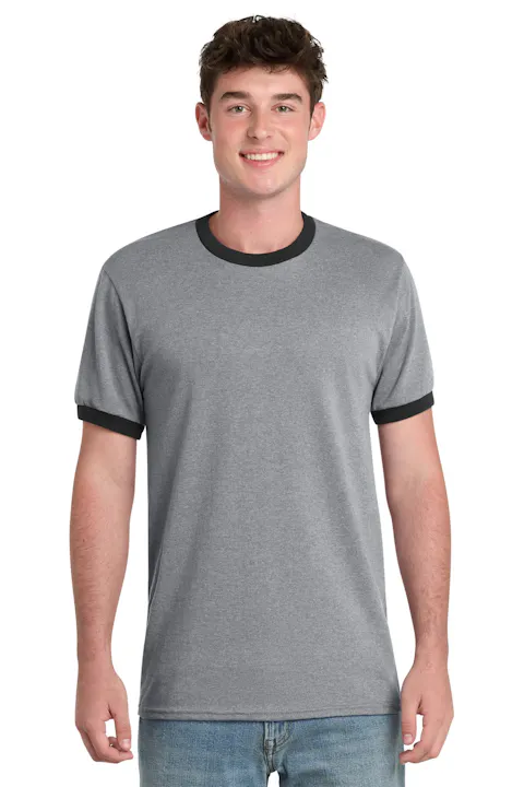 Port & Co PC54R Core Cotton Ringer Tee