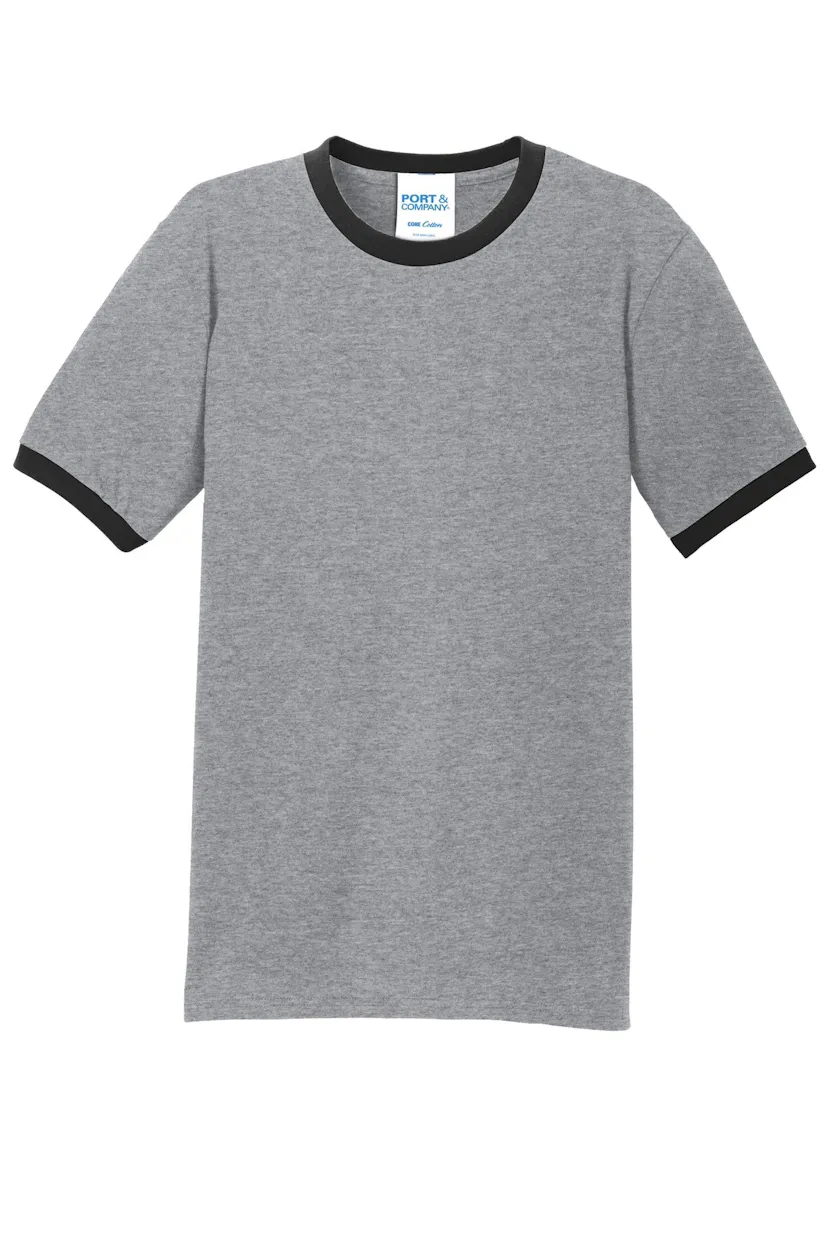 Port & Co PC54R Core Cotton Ringer Tee