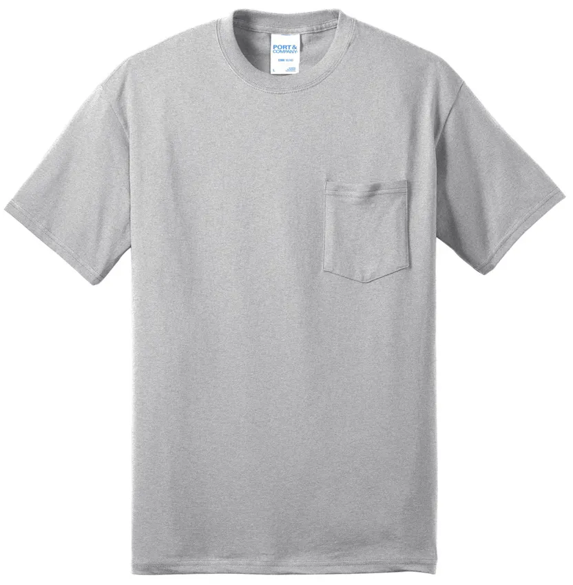Port & Co PC55PT Tall Core Blend Pocket Tee